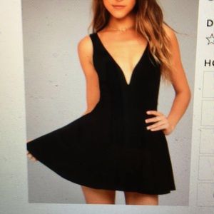 Lulus Brand new Feel Good Black Skort Dress